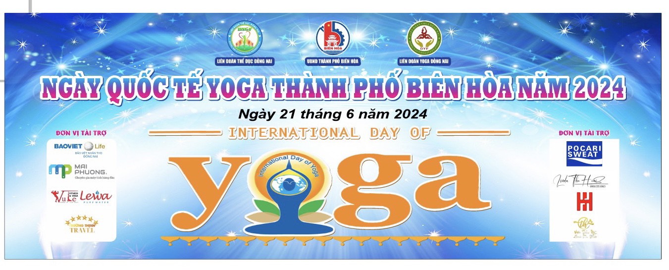 VŨ LÊ GROUP TÀI TRỢ CHƯƠNG TRÌNH NGÀY QUỐC TẾ YOGA THÀNH PHỐ BIÊN HÒA 2024